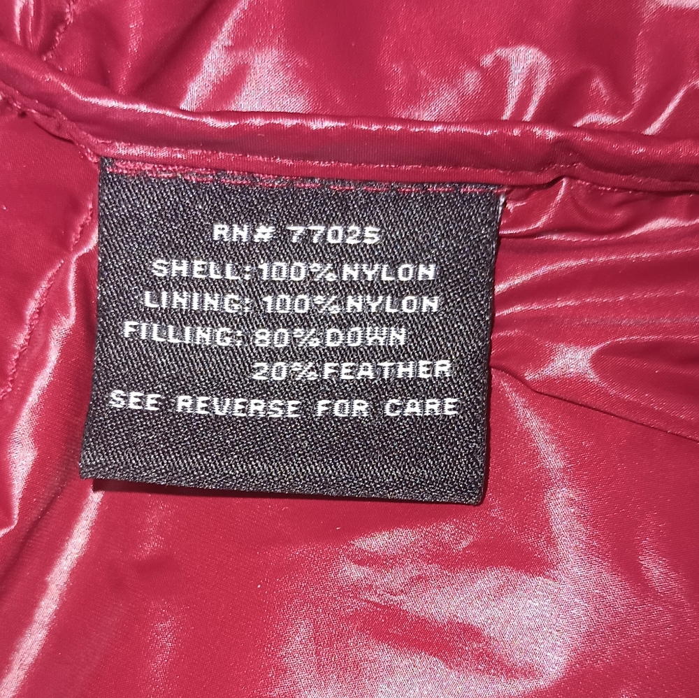 G by Giuliana Deep Red Down Puffer Jacket 1X - Picture 4 of 7